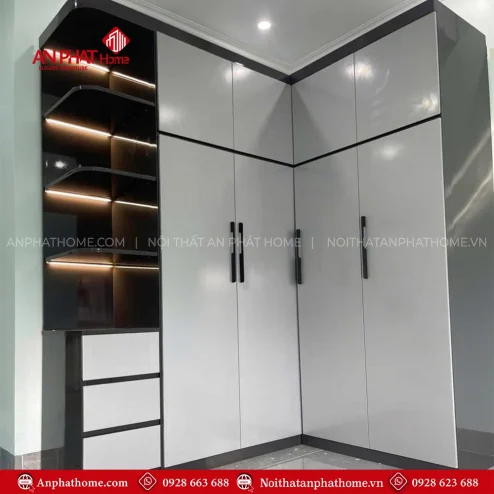 Mẫu tủ quần áo trong phòng ngủ hiện đại