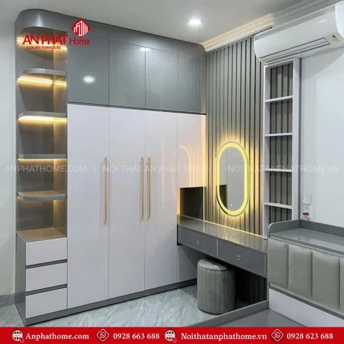 Tủ Đựng Quần Áo Gỗ TA-530