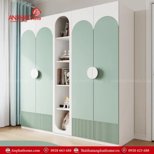Tủ đựng quần áo trẻ em bằng gỗ