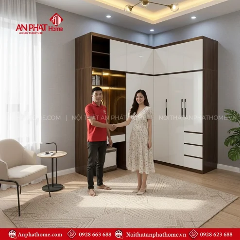 Tu Quan Ao Go Hien Dai TA 521 4