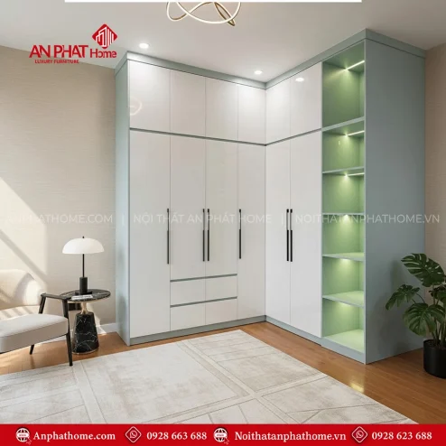 Tủ Quần Áo Gỗ MDF Đẹp TA-515