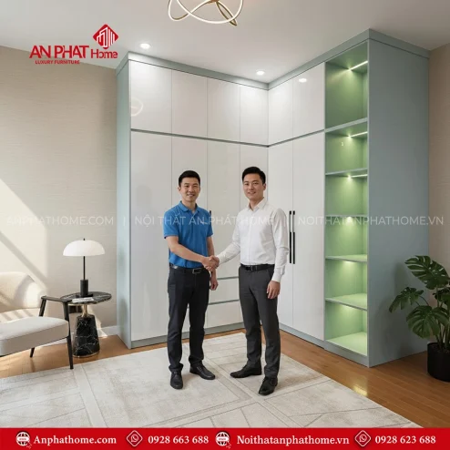 Mẫu tủ quần áo trong phòng ngủ hiện đại