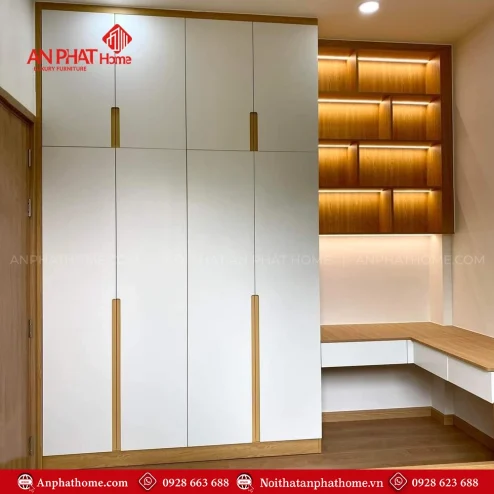 Mẫu tủ quần áo trong phòng ngủ hiện đại