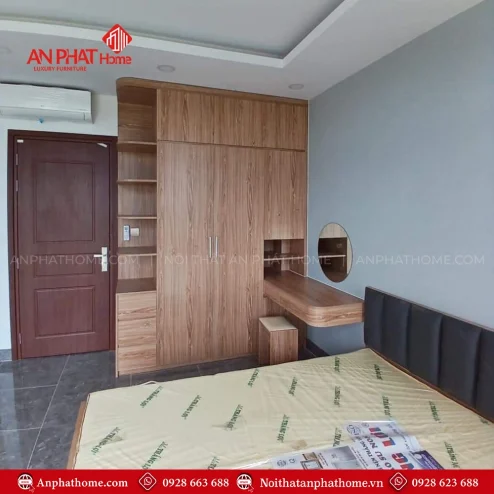 Đóng tủ đựng quần áo gỗ theo yêu cầu