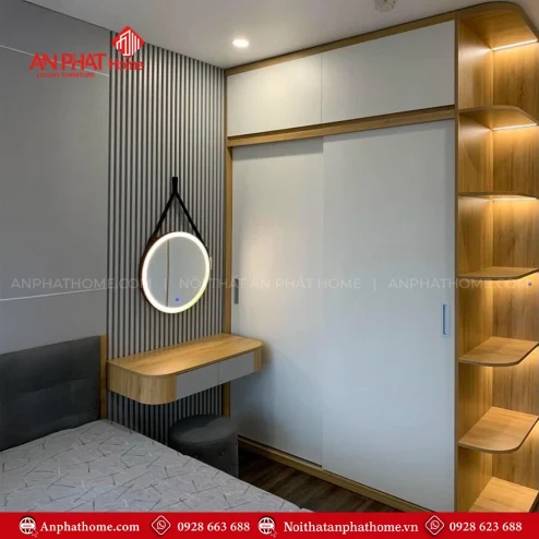 Thiết kế tủ quần áo cho phòng ngủ nhỏ