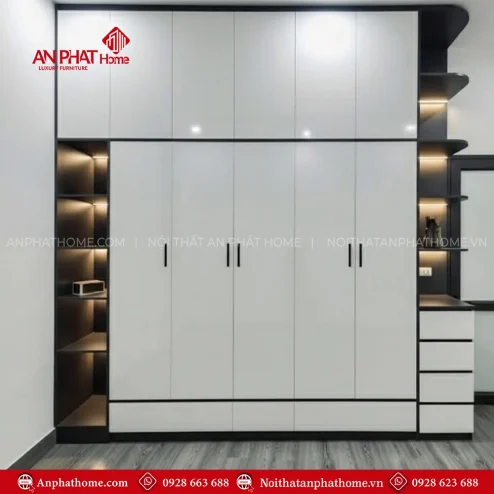 Tủ Quần Áo Gỗ MDF TA-583
