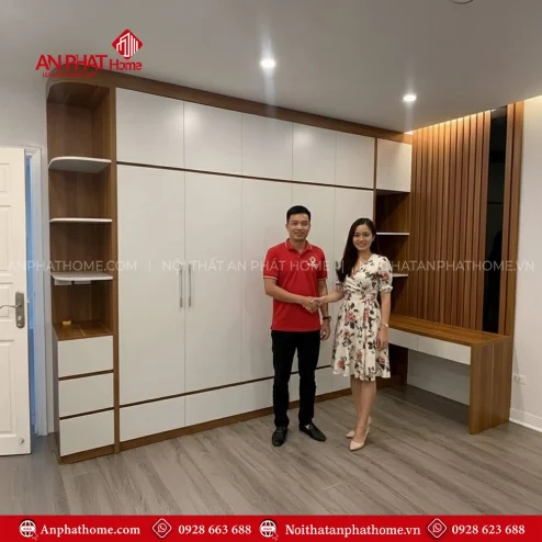 Mẫu tủ quần áo trong phòng ngủ hiện đại