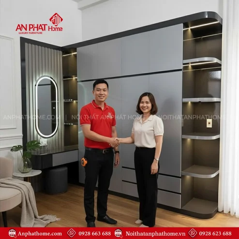 Mẫu tủ quần áo thông minh cho phòng ngủ