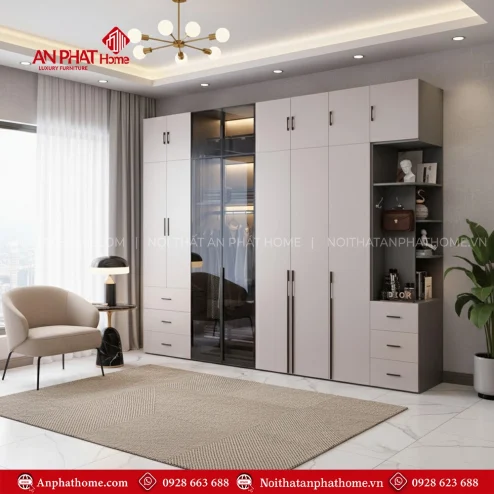 Tủ Quần Áo Thông Minh Cao Cấp TA-538