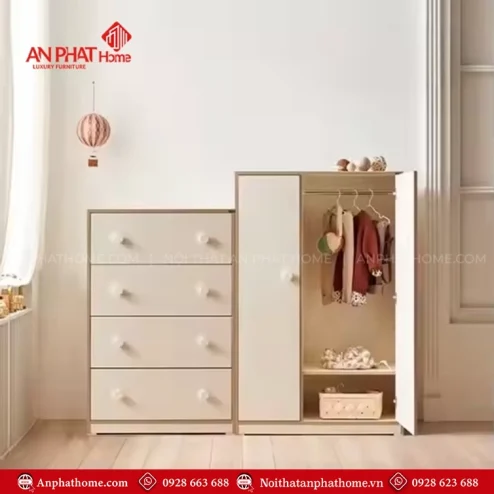 Tủ Quần Áo Trẻ Em Bắt Mắt TA-638
