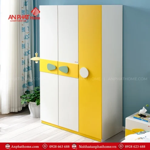 Tủ đựng quần áo trẻ em bằng gỗ