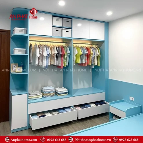 Mẫu tủ quần áo thông minh cho phòng ngủ