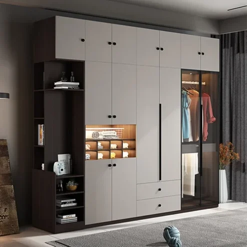 Tủ đựng quần áo cánh kính đẹp TA-611