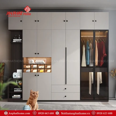 Tủ quần áo đơn giản mà đẹp