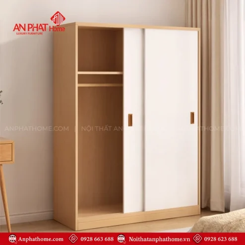 Mẫu tủ quần áo gỗ đẹp hiện đại