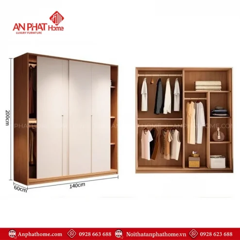 Tủ quần áo thông minh cho phòng nhỏ