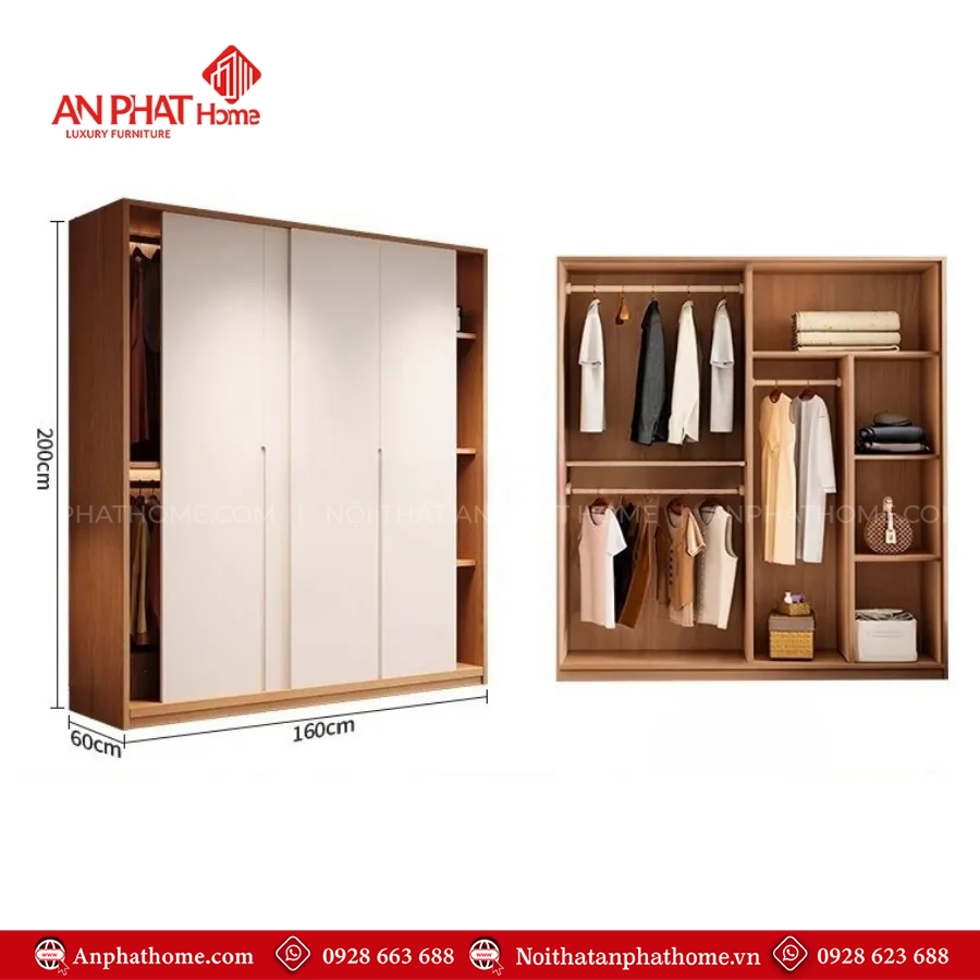 Tủ đựng quần áo cánh lùa đẹp TA-661 21 Tu dung quan ao canh lua dep TA 661 8