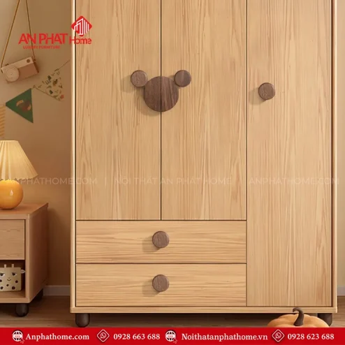 Mẫu tủ quần áo gỗ đẹp hiện đại