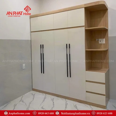 Mẫu tủ quần áo gỗ đẹp hiện đại