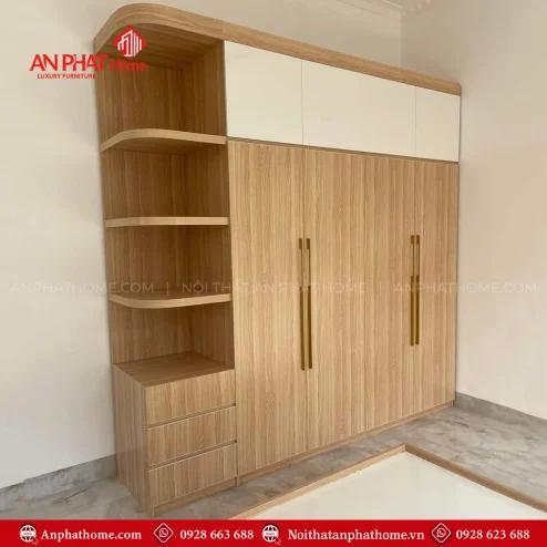 Tủ đựng quần áo gỗ công nghiệp