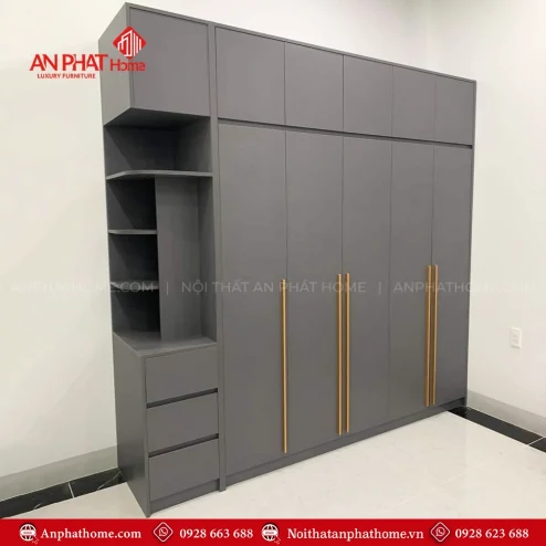 Tủ đựng quần áo gỗ MDF TA-655