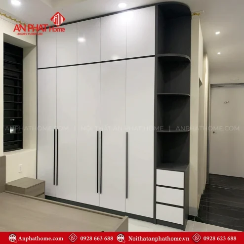 Thiết kế tủ quần áo cho phòng ngủ nhỏ