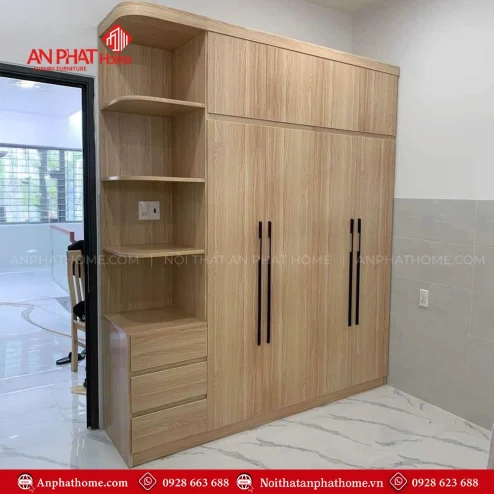 Tu dung quan ao go MDF TA 655 9