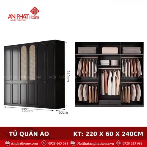 Mẫu tủ quần áo đẹp kịch trần