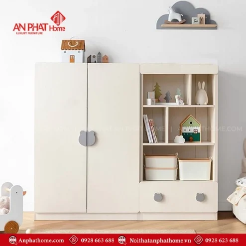 Tủ đựng quần áo kết hợp để đồ TA-641