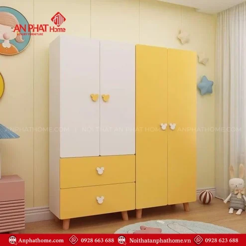 Tủ quần áo trẻ em gỗ công nghiệp
