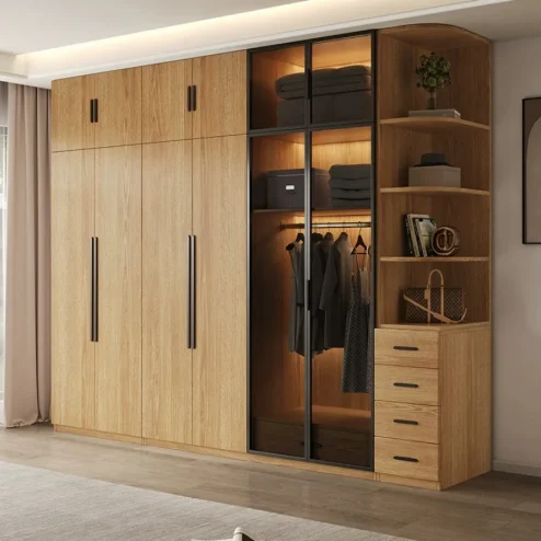 Tủ quần áo cánh kính hiện đại TA-679