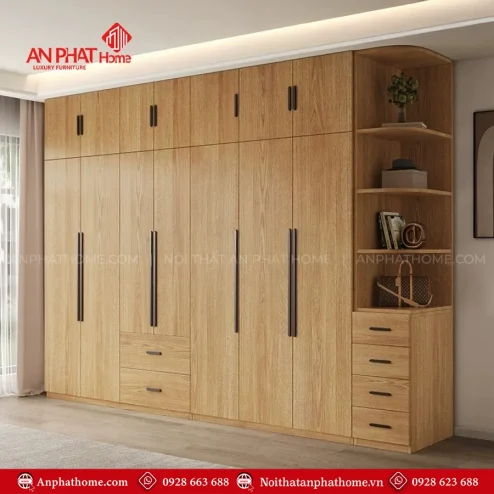 Mẫu tủ đựng quần áo đẹp hiện đại