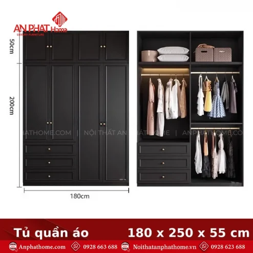 Tu quan ao cao cap hien dai TA 670 19