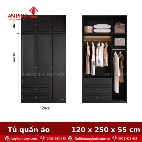 Tủ quần áo đơn giản mà đẹp