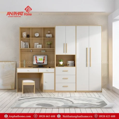 Tủ quần áo kết hợp bàn học đa năng TA-650