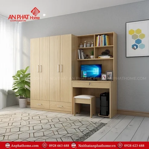 Tủ quần áo kết hợp bàn làm việc TA-651
