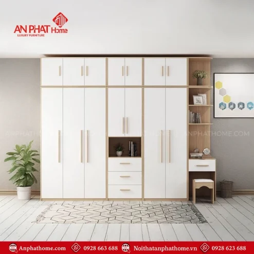 Tủ quần áo liền bàn trang điểm cao cấp TA-652
