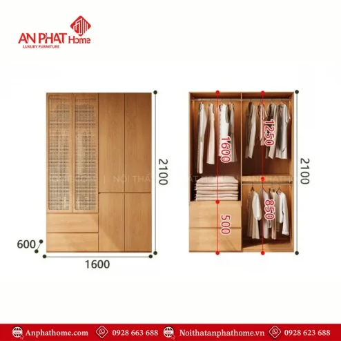 Tủ quần áo thông minh cho phòng nhỏ