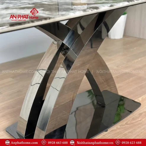 ban an khung inox ma titan black cao cap mat da nhap khau ba 212000002