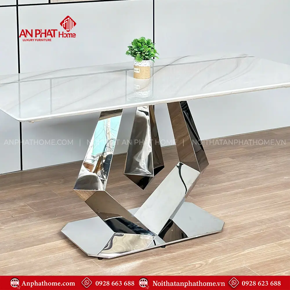 Bàn Ăn Nhập Khẩu Cao Cấp Mặt Đá Tinh Thể BA-2119 8 Bàn Ăn Nhập Khẩu Cao Cấp Mặt Đá Tinh Thể BA-2119