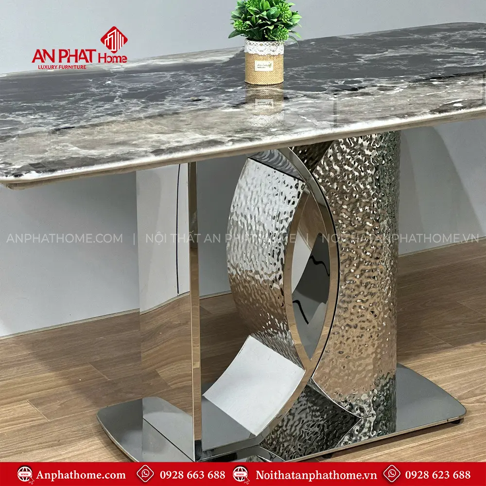 Bàn Ăn Nhập Khẩu Cao Cấp Mặt Đá Vi Tinh Thể BA-2103 8 Bàn Ăn Nhập Khẩu Cao Cấp Mặt Đá Vi Tinh Thể BA-2103