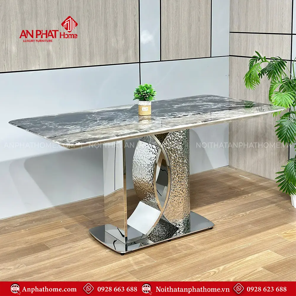 Bàn Ăn Nhập Khẩu Cao Cấp Mặt Đá Vi Tinh Thể BA-2103 7 Bàn Ăn Nhập Khẩu Cao Cấp Mặt Đá Vi Tinh Thể BA-2103