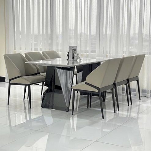 Bộ Bàn Ăn 6 Ghế Mặt Đá Cao Cấp Nhập Khẩu Cao Cấp BA-1916