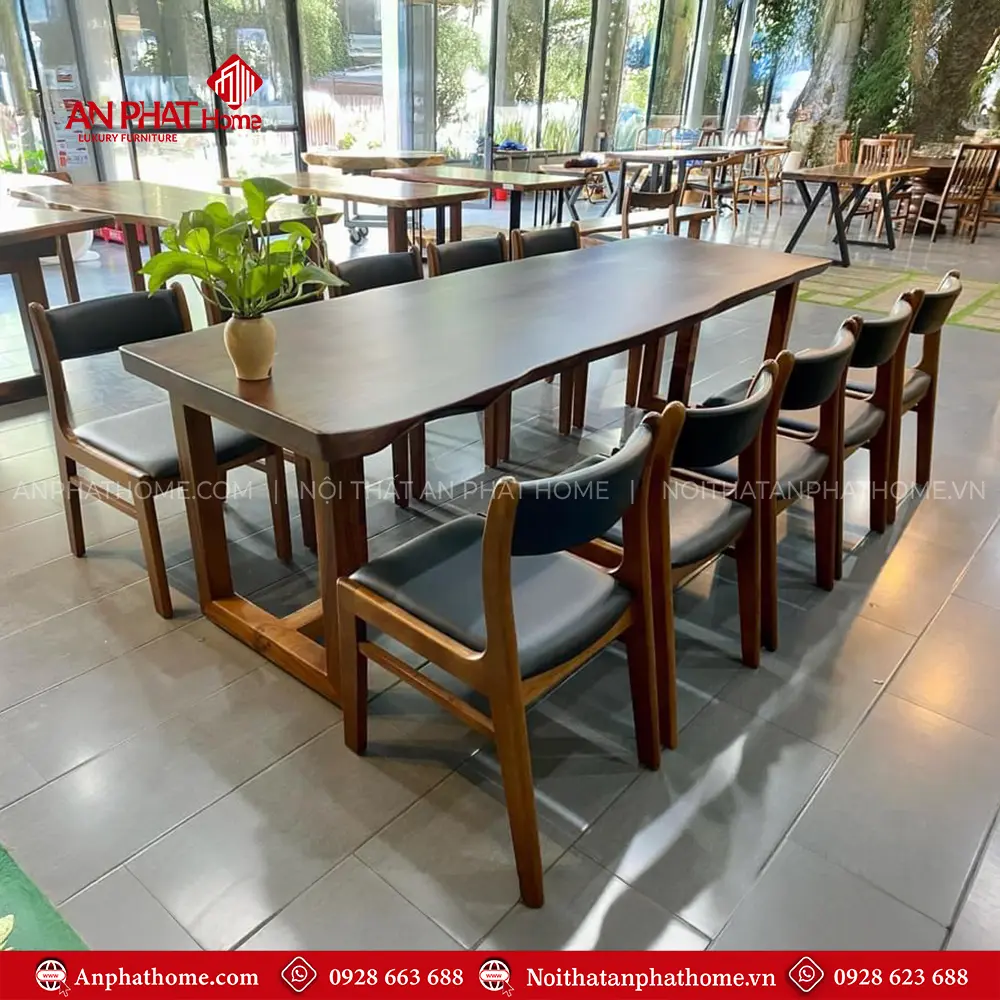 Bộ Bàn Ăn Gỗ Me Tây 8 Ghế Cao Cấp BA-2047 7 Bộ Bàn Ăn Gỗ Me Tây 8 Ghế Cao Cấp BA-2047
