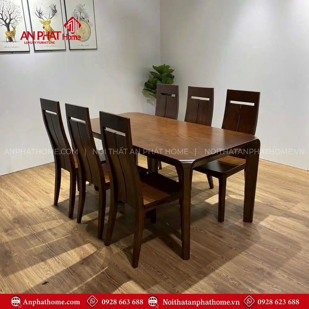 Bộ Bàn Ăn Hiện Đại 6 Ghế Ăn Gỗ Sồi BA-2037 3 Bộ Bàn Ăn Hiện Đại 6 Ghế Ăn Gỗ Sồi BA-2037