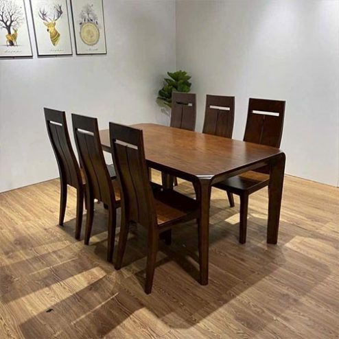 Bộ Bàn Ăn Hiện Đại 6 Ghế Ăn Gỗ Sồi BA-2037