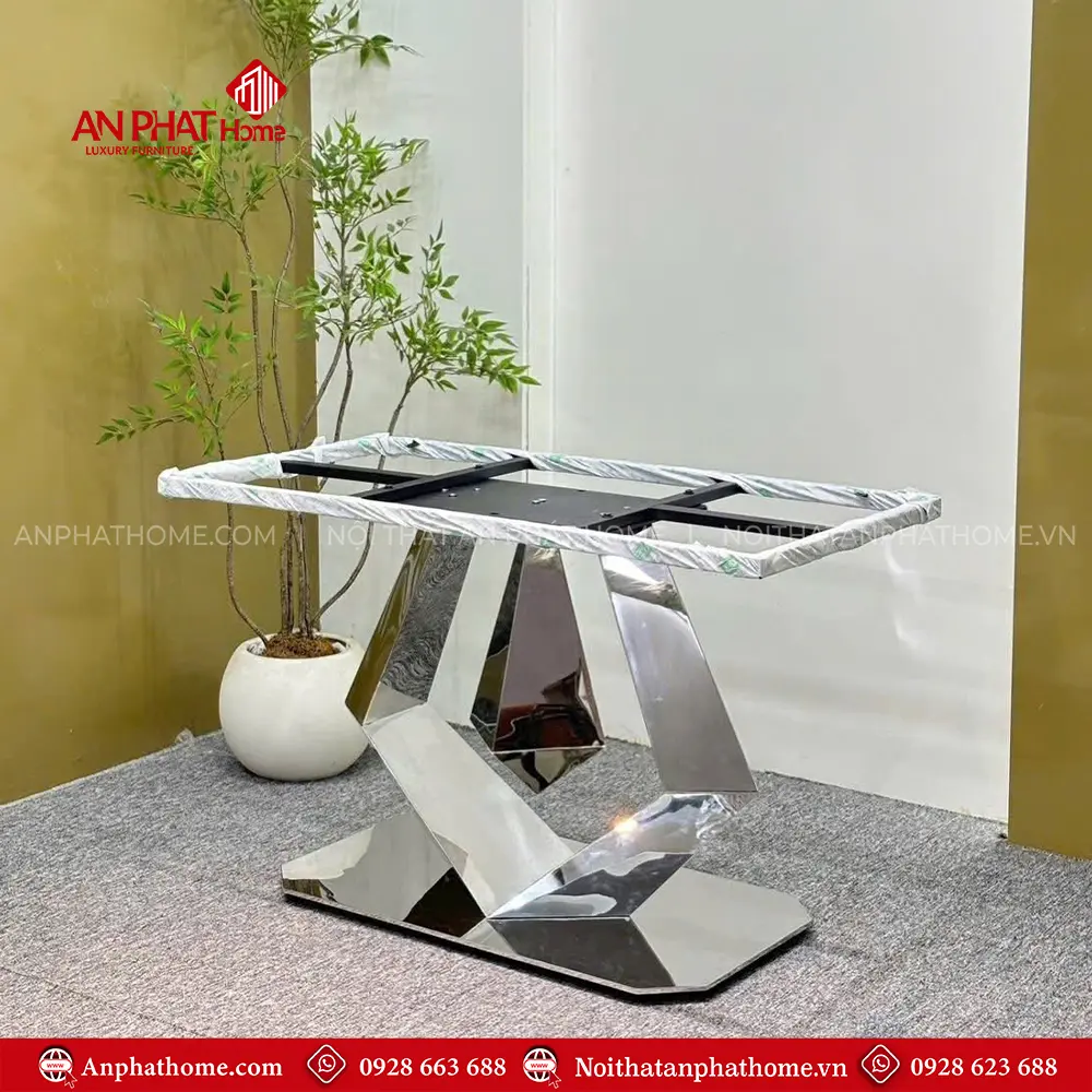 Bộ Bàn Ăn Mặt Đá 6 Ghế Da Cao Cấp Hiện Đại BA-1958 16 Bộ Bàn Ăn Mặt Đá 6 Ghế Da Cao Cấp Hiện Đại BA-1958