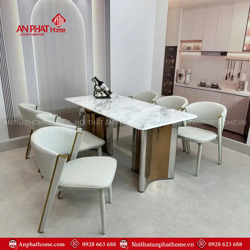 Bộ Bàn Ghế Ăn Cao Cấp Nhập Khẩu Hiện Đại BA-2001 13 Bộ Bàn Ghế Ăn Cao Cấp Nhập Khẩu Hiện Đại BA-2001