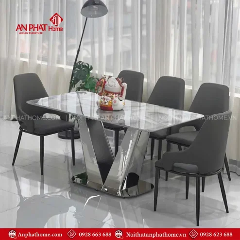 bo ban ghe an chan inox mat da ba 202100002