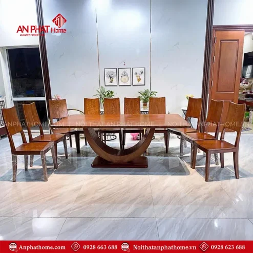 Bộ Bàn Ghế Ăn Gỗ Sồi Thiết Kế Sang Trọng BA-2031